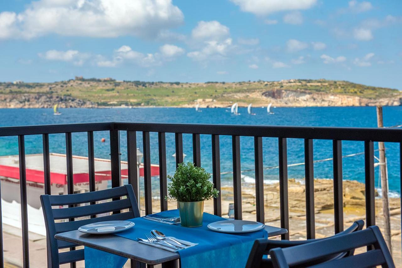 Islet Promenade Seafront Apartment With Large Corner Terrace By Getawaysmalta St. Paul's Bay Exteriér fotografie